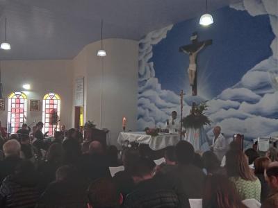 Nova Laranjeiras - Comunidade GuaraÃ­ celebra Nossa Senhora Aparecida (12/10)
